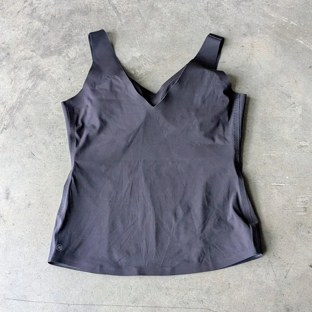 Honeylove LiftWear Tank in Vamp Black Shapewear Bra Top size XL
